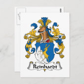 Reinhardt Family Crest Briefkaart (Voorkant / Achterkant)