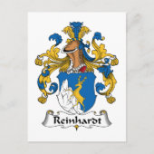 Reinhardt Family Crest Briefkaart (Voorkant)