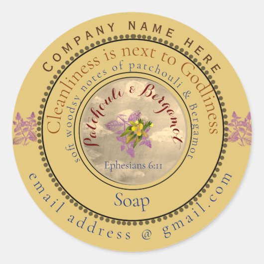 reinheid ligt naast goddelijkheid ronde sticker (Voorkant)