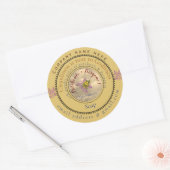 reinheid ligt naast goddelijkheid ronde sticker (Envelop)