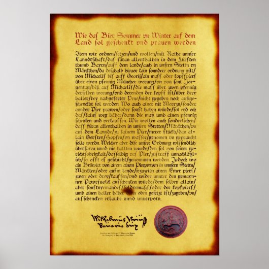 Reinheitsgebot Print (Voorkant)