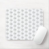 Reinig aangepaste Logo Pattern Desk Mat Muismat (Met muis)
