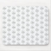 Reinig aangepaste Logo Pattern Desk Mat Muismat (Voorkant)