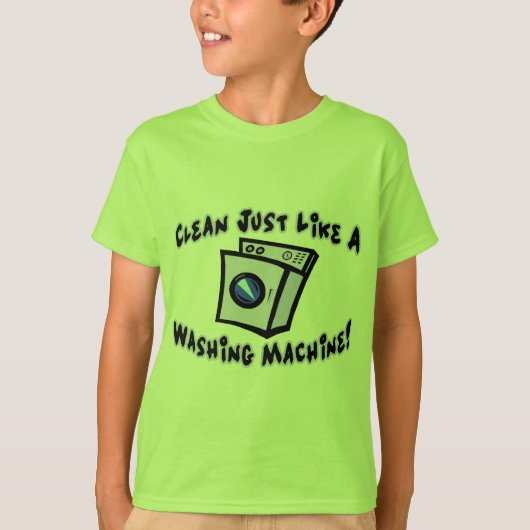 Reinig als een wasmachine t-shirt (Voorkant)