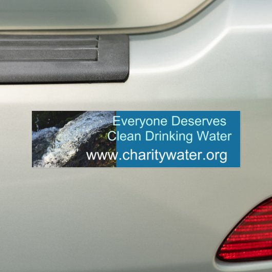 Reinig de waterbumper bumpersticker (Op auto)
