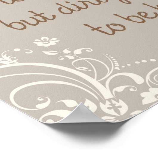 Reinig genoeg poster (Hoek)