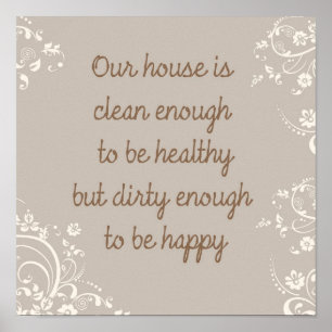 Reinig genoeg poster