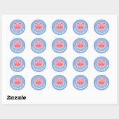 Reinig je kamer! ronde sticker (Vel)