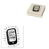 Reinig je telefoon rubberstempel (Gestempeld)