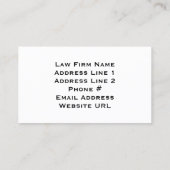 Reinig, modern en elegant met lijngrensbedrijf visitekaartje (Achterkant)