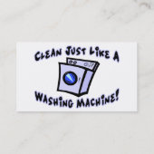 Reinig net als een wasmachine visitekaartje (Achterkant)