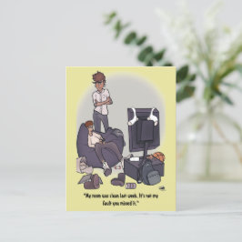 Reinig uw kamer Briefkaart