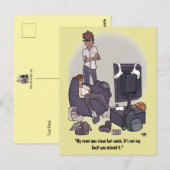 Reinig uw kamer Briefkaart (Voorkant / Achterkant)