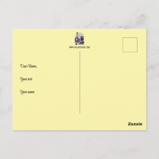 Reinig uw kamer Briefkaart (Achterkant)