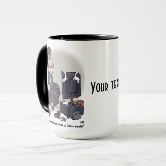 Reinig uw kamer Mok 15 oz (Voorkant links)