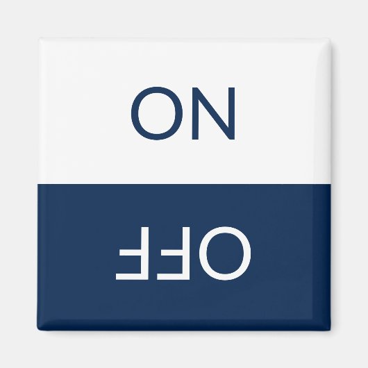 Reinig vuil, ON OFF Dishwasmachine Wasgoed Wit Magneet (Voorkant)