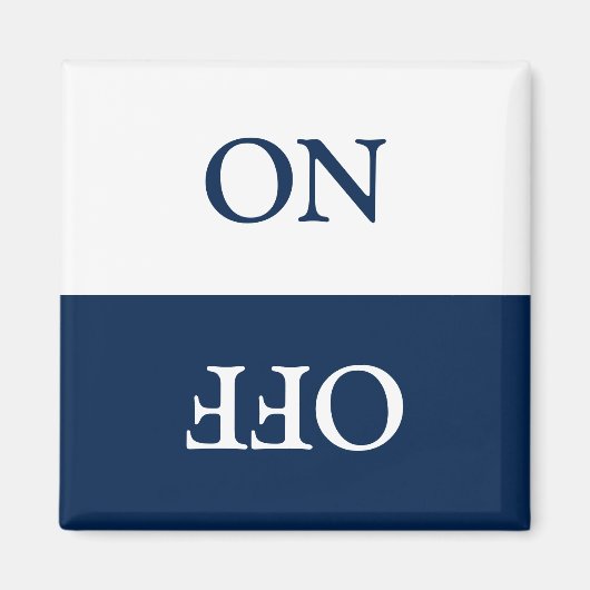 Reinig vuil, ON OFF Dishwasmachine Wasgoed Wit Magneet (Voorkant)