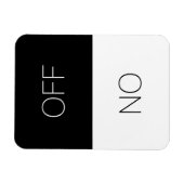 Reinig vuil, ON OFF Dishwasmachine Wasgoed zwart w Magneet (Horizontaal)