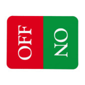 Reinig vuil, UIT, Dishwasmachine was groen rood Magneet (Horizontaal)