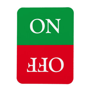 Reinig vuil, UIT, Dishwasmachine was groen rood Magneet