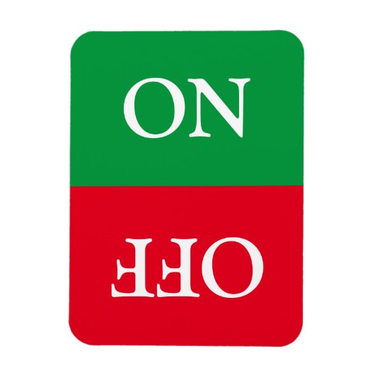 Reinig vuil, UIT, Dishwasmachine was groen rood Magneet (Verticaal)