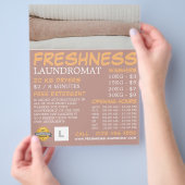 Reinig wasgoed, wasgoed, reinigen Adverteren Flyer (Hand)