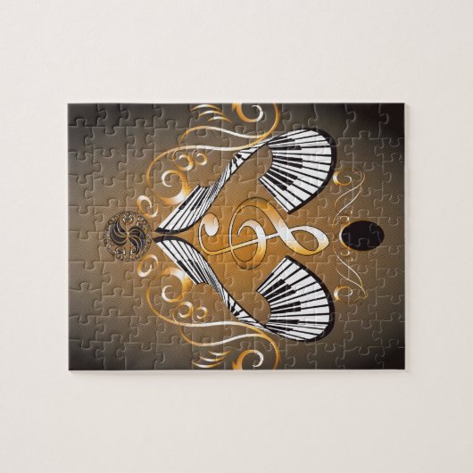 Reinigen met piano legpuzzel (Horizontaal)