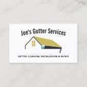 reinigen, repareren en installeren van de goot visitekaartje (Voorkant)