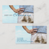 Reinigers, droog reinigen, wasgoed Visitekaartje (Voorkant / Achterkant)