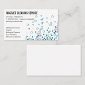 Reiniging | Diensten van huisschoonmaakster | Zeep Visitekaartje (Voorkant / Achterkant)