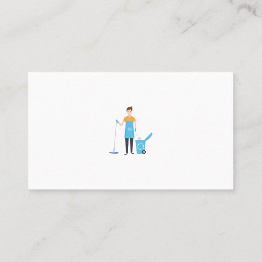 Reiniging en ontsmetting visitekaartje (Achterkant)