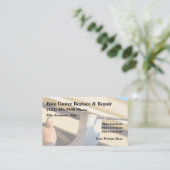 Reiniging en reparatie van de goot visitekaartje (Staand voorkant)