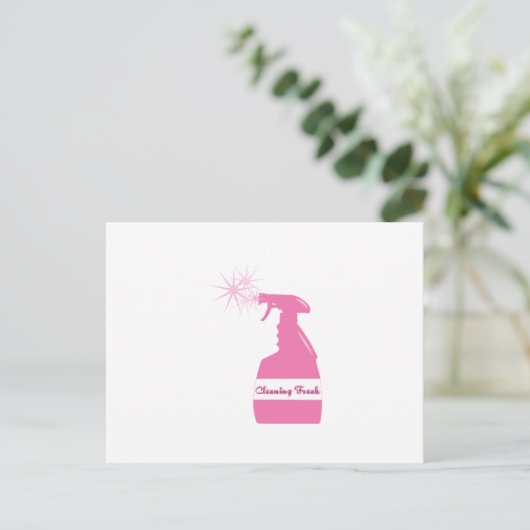 Reiniging Freak Briefkaart (Staand voorkant)