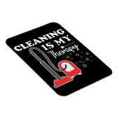 Reiniging is een therapie met een portier schoonma magneet (Rechterzijde)