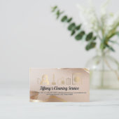 Reiniging | Maid | Icons voor reinigingsdiensten Visitekaartje (Staand voorkant)