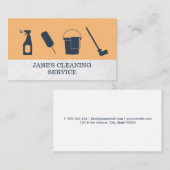 reiniging | schoonmaakdienst | Marmer | thuisservi Visitekaartje (Voorkant / Achterkant)
