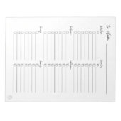 Reiniging Te doen lijst per kamer Notitieblok (Voorkant)