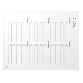 Reiniging Te doen lijst per kamer Notitieblok