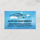 Reiniging van auto's visitekaartje (Voorkant)