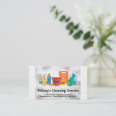 Reiniging van benodigdheden | Tegels en Sparkle Visitekaartje (Staand voorkant)