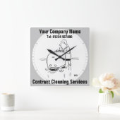 Reiniging van contractvloeren vierkante klok (Huis)