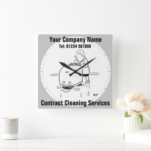 Reiniging van contractvloeren vierkante klok (Huis)