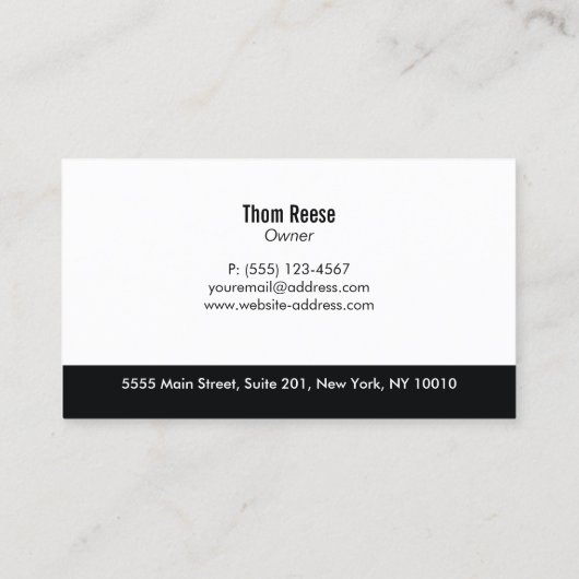 Reiniging van de goot, reparatie en vervanging visitekaartje (Achterkant)