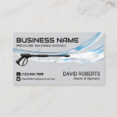 Reiniging van de hogedrukreiniger visitekaartje (Voorkant)