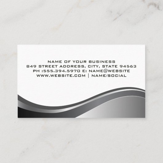 reiniging van de werknemer | Home Services Visitekaartje (Achterkant)