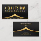 reiniging van dienstmeisjes in de vorm van goud en visitekaartje (Voorkant / Achterkant)