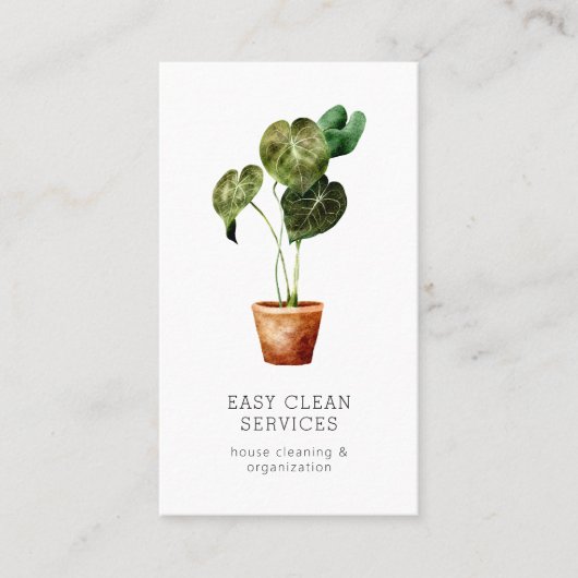 Reiniging van huishoudapparaten visitekaartje (Voorkant)