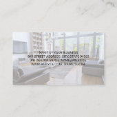 Reiniging van huizen | Interieur Woonkamer Visitekaartje (Achterkant)