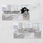 Reiniging van huizen | Interieur Woonkamer Visitekaartje (Voorkant / Achterkant)