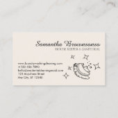 Reiniging van Ivory Modern Bubble Housekeeper Wass Visitekaartje (Achterkant)